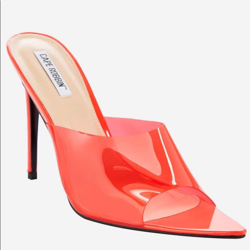 Red Clear Heels